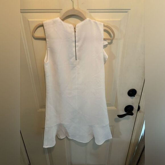 Vanilla Bay White Ruffled Shift Dress size S - Picture 4 of 4